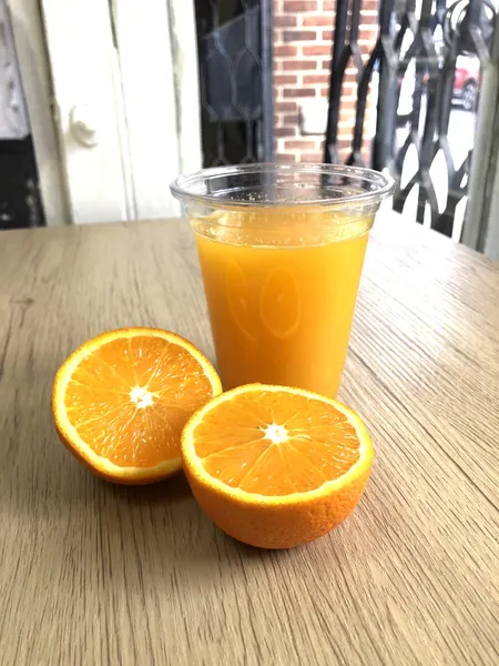 Freshly Squeezed Orange Juice  - Japanese dish at Iyasaka Cafe