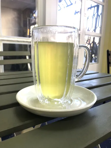 Genmaicha Tea  - Japanese dish at Iyasaka Cafe