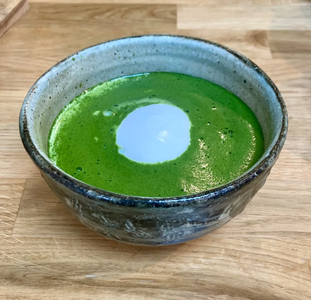 Matcha Latte - Japanese dish at Iyasaka Cafe