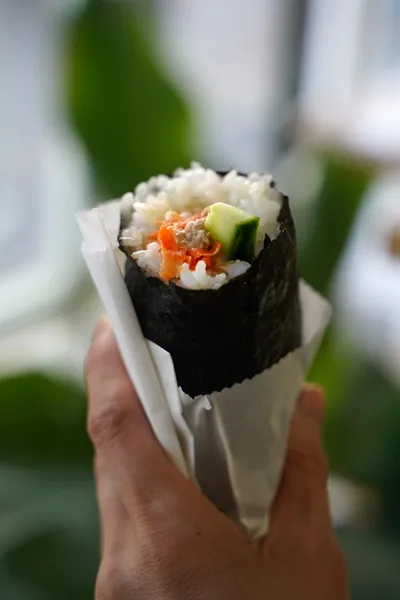 Onigiri Roll Tuna Mayo  - Japanese dish at Iyasaka Cafe